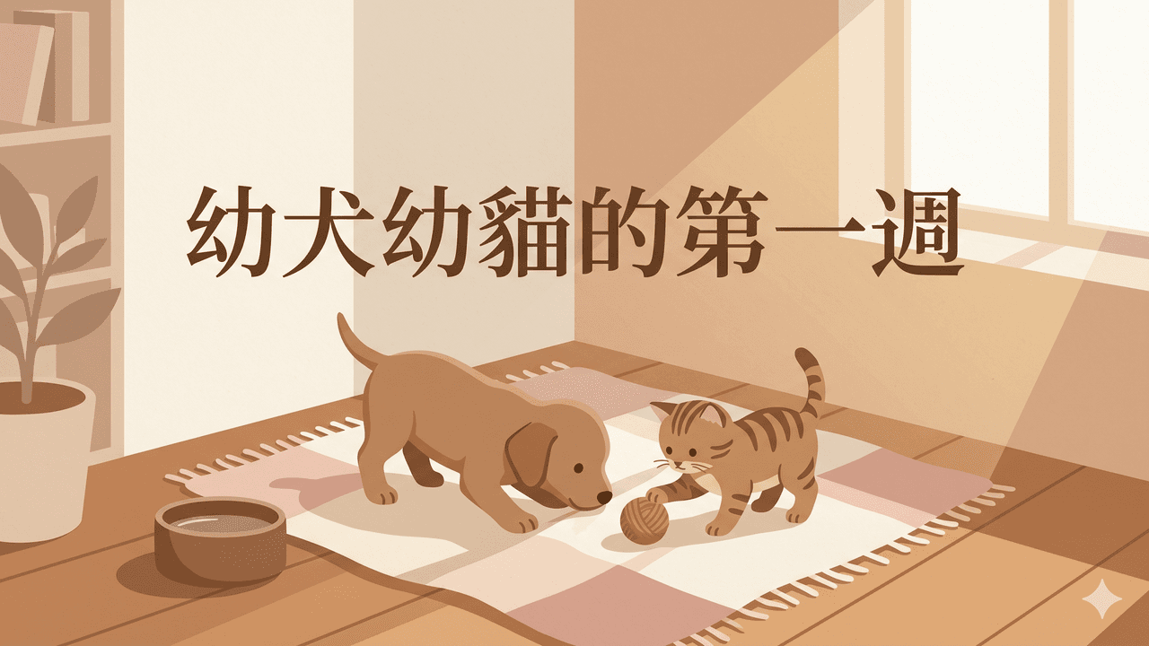 新成員到家!幼犬幼貓第一週的安頓清單